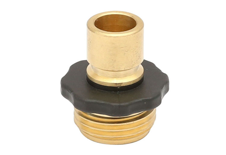 놋쇠 Male Garden Hose Quick Connect Fitting with Rubber