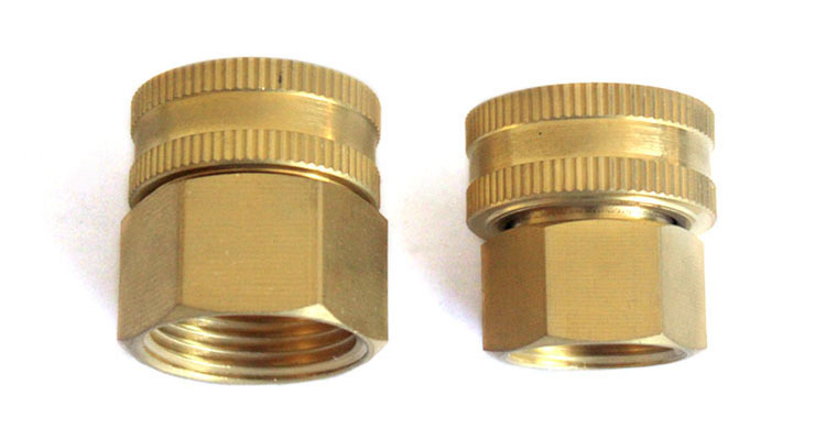 Dual Female 놋쇠 Swivel Hose Connector